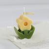 INS Flower Scented Wax Candle Korean Home Decoration Flower Ornament Fragrance Handmade Floret Candles Candlestick Decorations