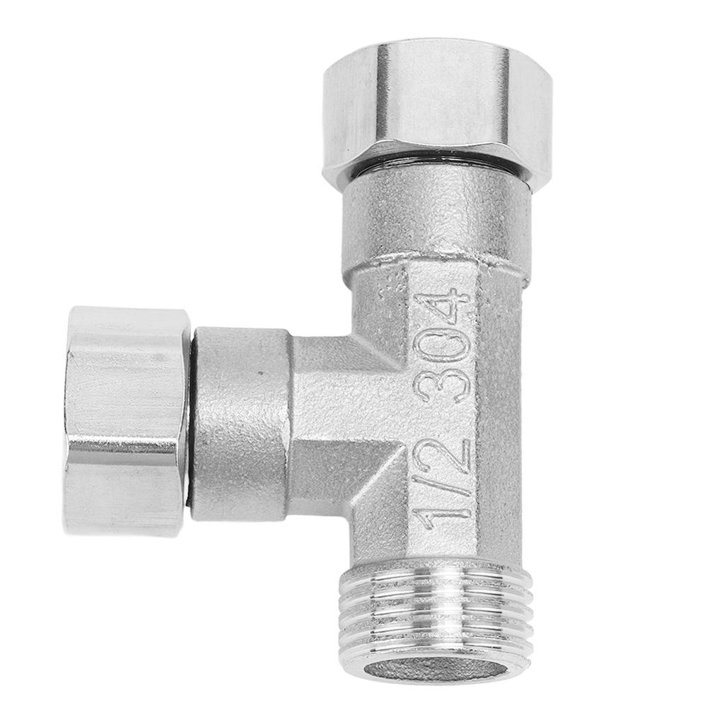 Pipe Fitting 3 Way Tee 304 Stainless Steel Hose Connector Pipeline Adapter G1/2 for Water Air 2