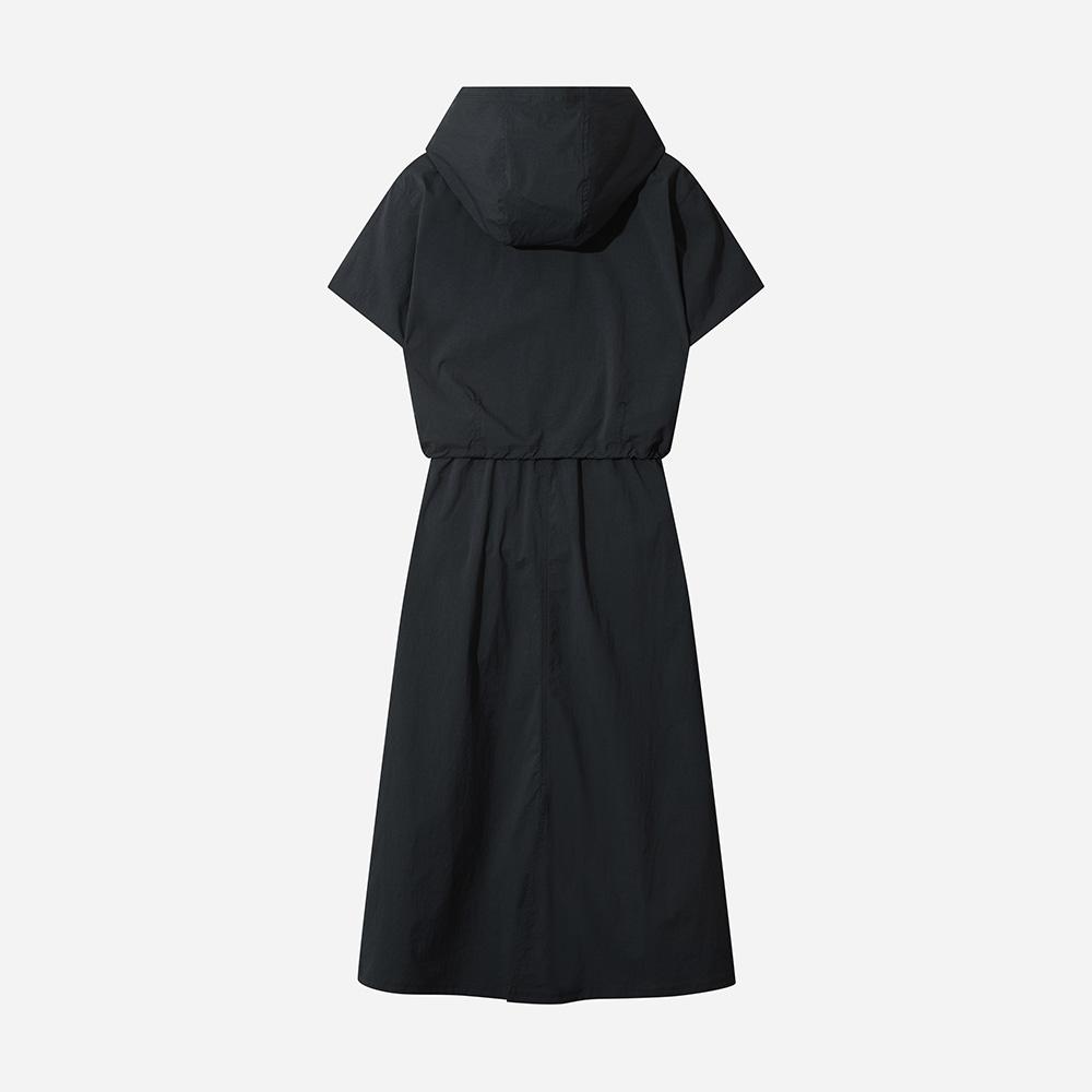 Diodi Women'S) Brina Short Sleeve Hooded Dress (Black)