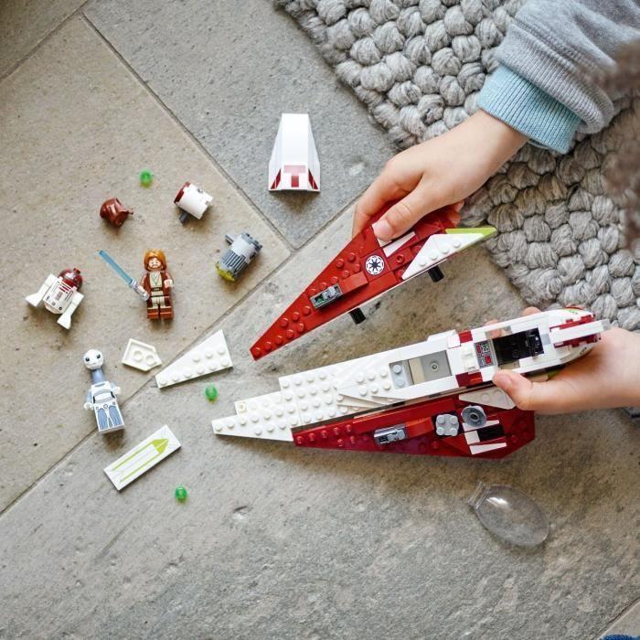 LEGO® Star Wars 75333 Le Chasseur Jedi d’Obi-Wan Kenobi, Jouet, Figurine Taun We Et Droïde