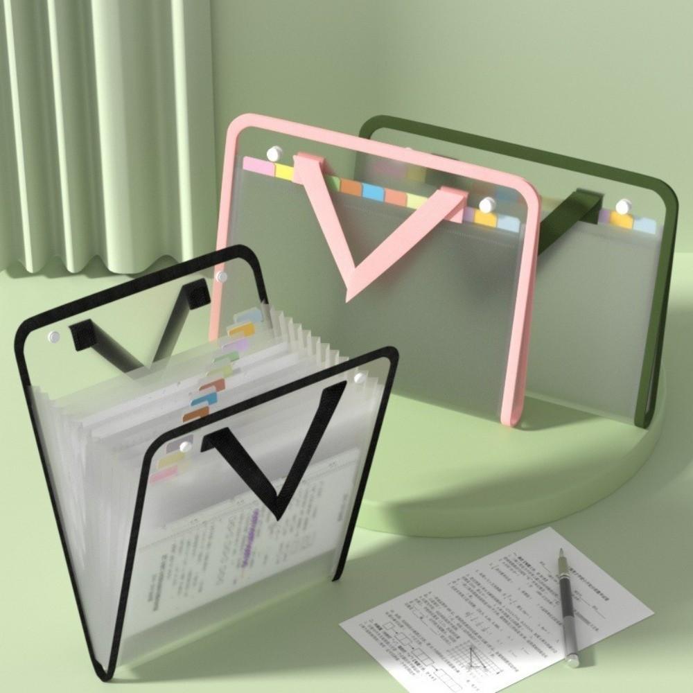 Waterproof File Bags 13-Layers Document Pouch Portable File Pocket  School Supplies