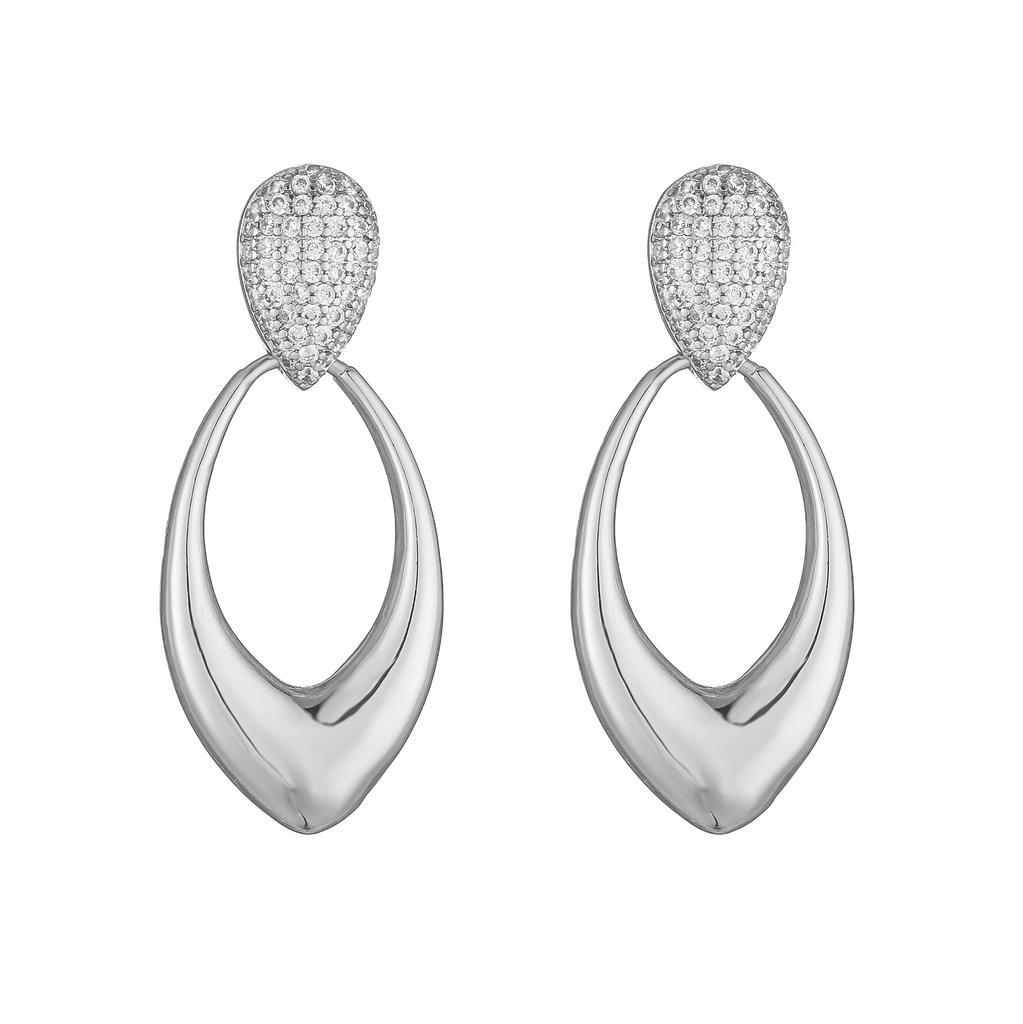 HECHENG,Punk Gold Plated Brass Earrings, Chunky Hoops for Women, Vintage Geometric Ear Buckle