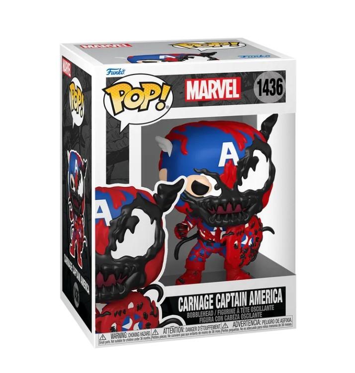 Фигурка Funko Pop Фанко Поп Марвел Карнаж Капитан Америка Marvel Carnage Captain America 10 см №1436