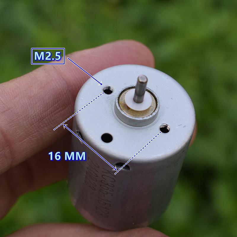 Dual output shaft KC365-15123 12V-24V 365 DC motor for vacuum cleaner ~