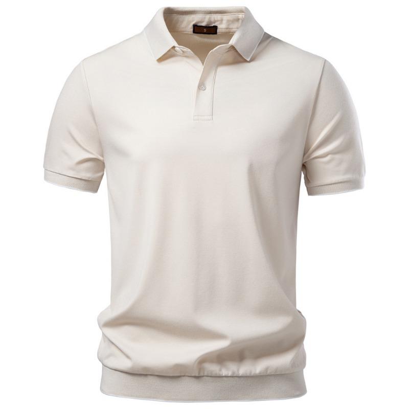 Men's Contrast Trim Short Sleeve Knit Polo Shirt