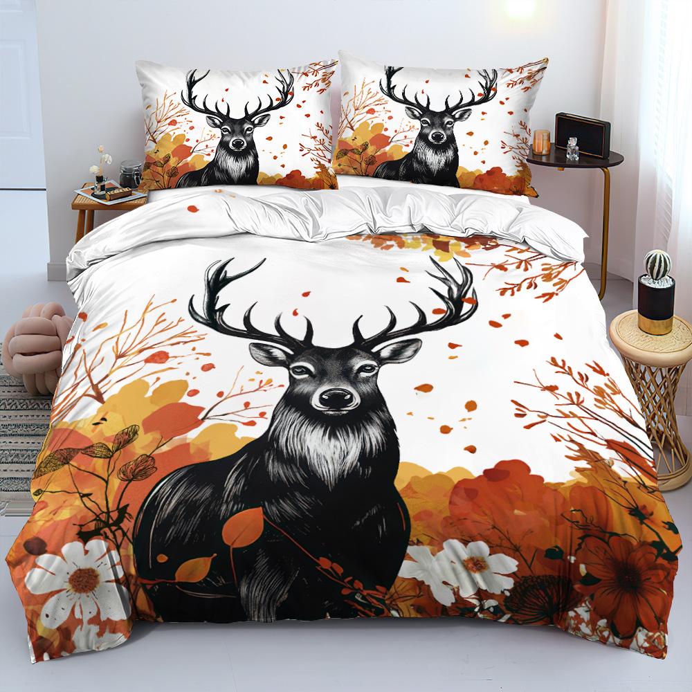 Duvet Cover Set Cartoon Children'S Quilt Cover 3D Digital Printing Three-Piece Set