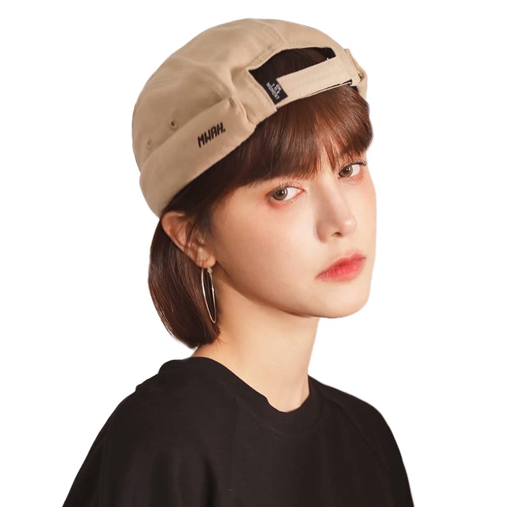 Clape Brimless Roll Solid Unique Sag Slimming Fashionable Islamic Perfect for Hip Hop Cap Fisherman's Cap, Men's Round, Cap, Color, Design, Cap,