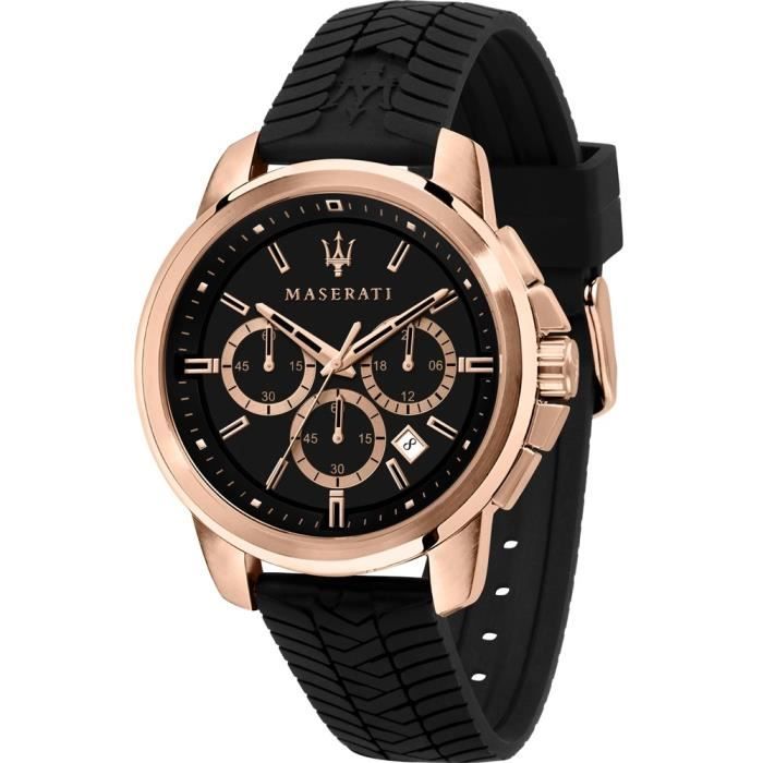 Montre Maserati Successo homme dessin R8871621012 pneu multifonction ceinture en acier inoxydable