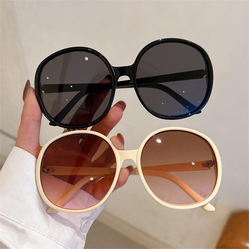 Luxury Brand Designer Round Sunglasses Women For Men  Vintage Fashion Sun Glasses Trendy Punk Oversized Big Frame Shades