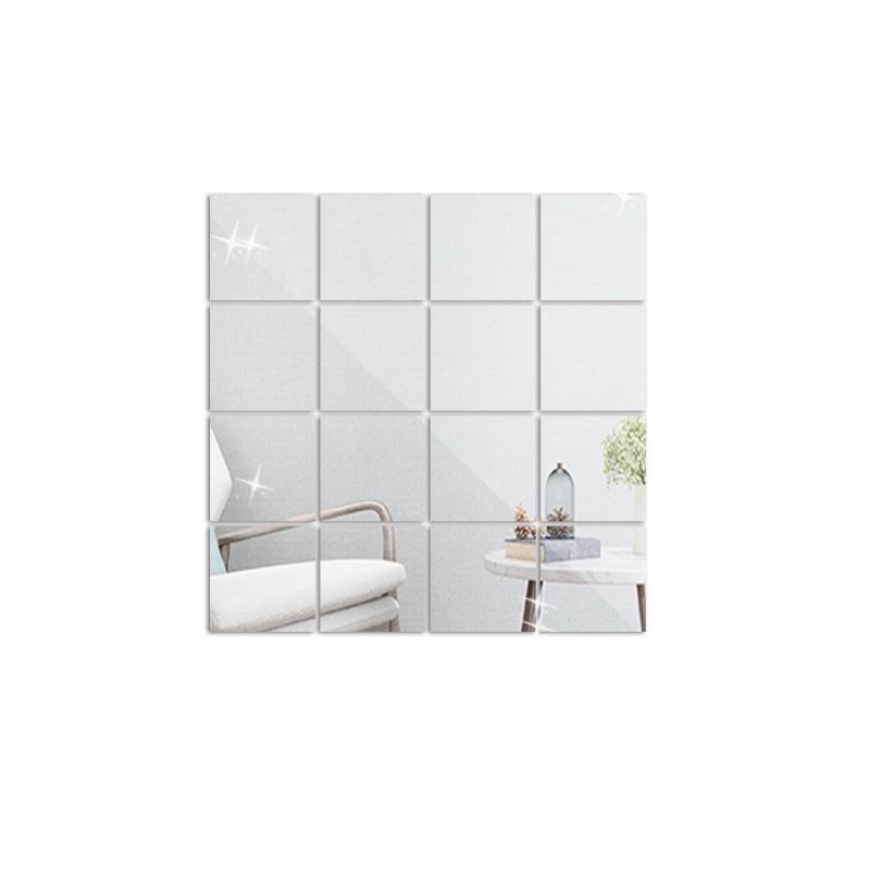 0.1mm PET Acrylic Removable Mirror Wall Sticker for DIY Bathroom/Bedroom Decor