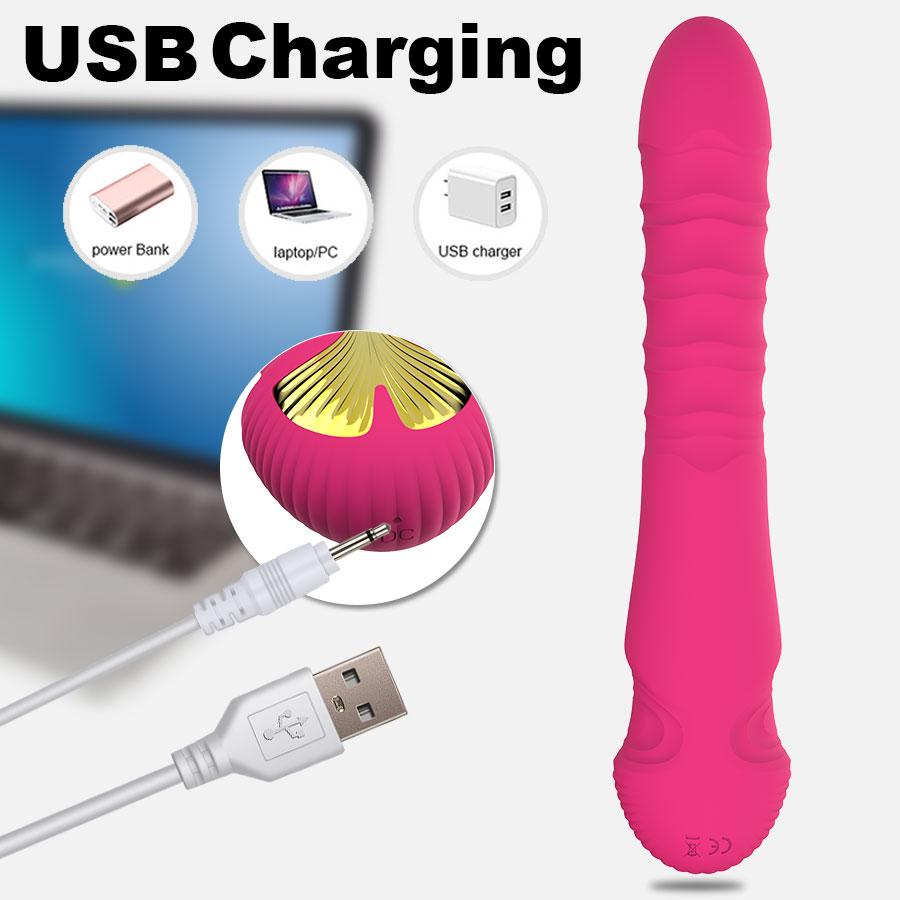 Powerful G Spot Vibrator for Women 10 Vibration Modes AV Magic Wand Clitoris Massager Vaginal Threaded Stimulate Adult Sex Toys Female Masturbator