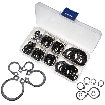 160-teiliges 6-25-mm-Sortiment mit C-Clip-Sicherungsring-Sicherungsring-Sicherungsring-Set mit Etui
