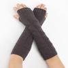 New Autumn and Winter Faux Sleeve Woolen Gloves for Men and Women Knitted Warm Half Finger Wrist Protection Gloves