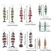 5Pairs Acrylic Wood Fish Drop Earrings Hook Piercing Beach Drop Earrings Salmon Fish Earrings  Women