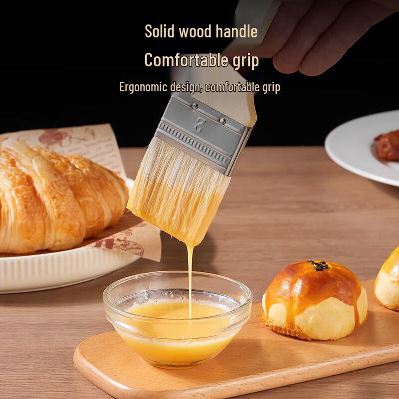 Professional Heat-Resistant Wool Pastry and BBQ Basting Brush