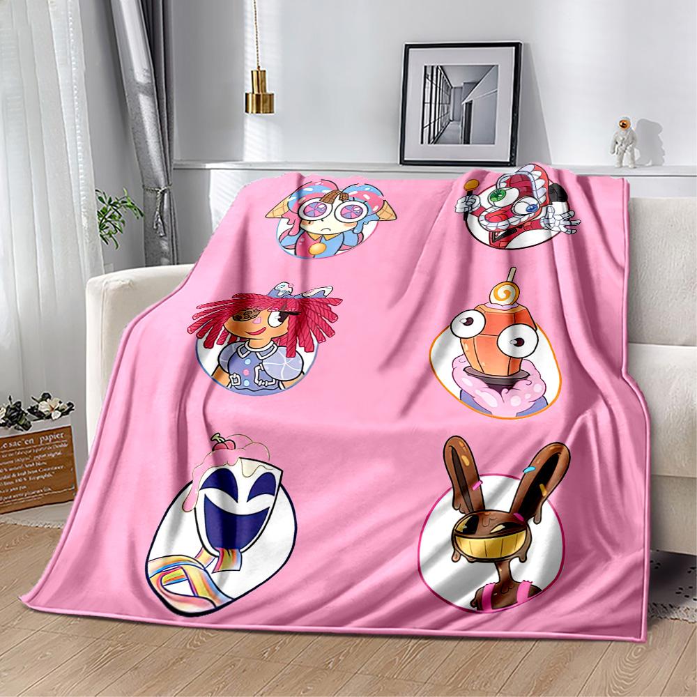 Digital Circus Blanket Soft Warm Cozy Great for Chair Bed Livingroom for All Occasions Digital Print Suitable for Gifting Relatives and Friends