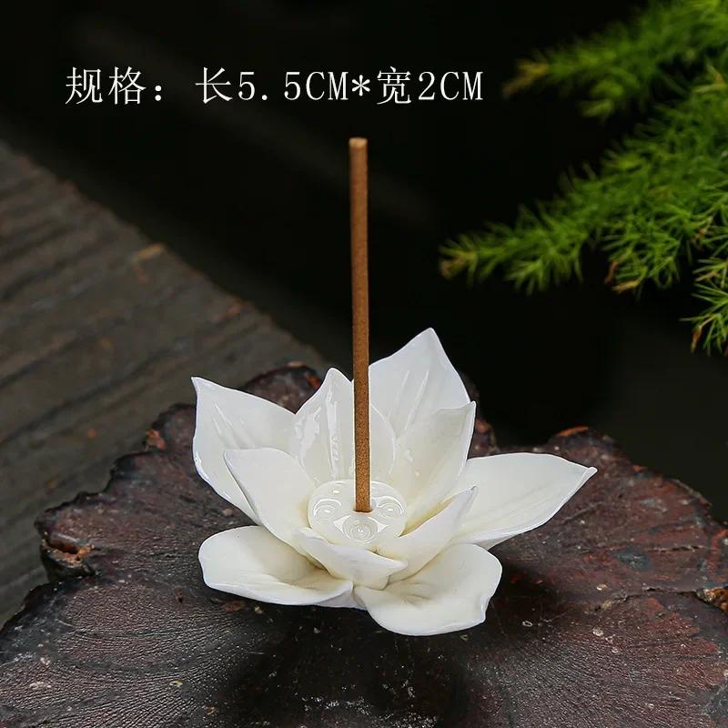Keramik Lotus Räucherstäbchenhalter Räuchergefäß Halter Essstäbchenablage Tischdeko