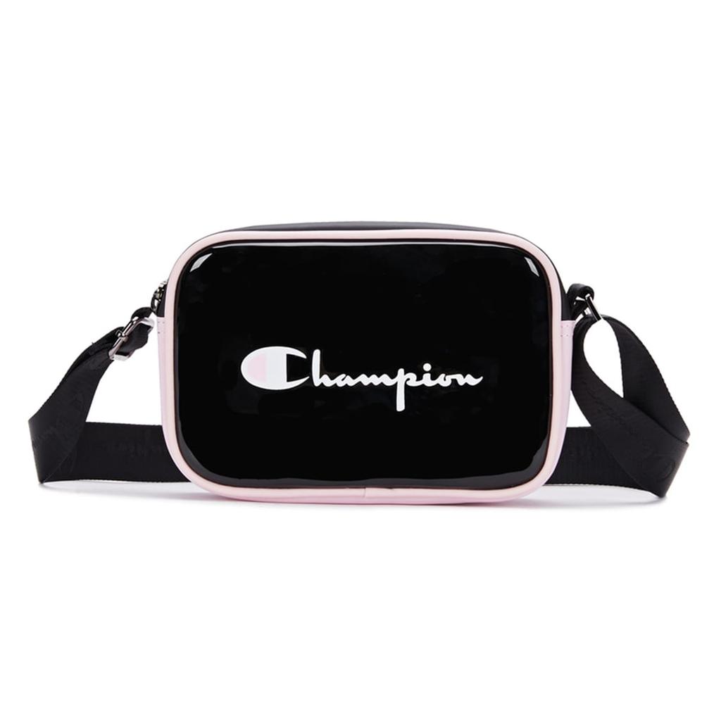 Champion Polyvinyl Chloride Crossbody Bag Medium Unisex Black U3AACPU10