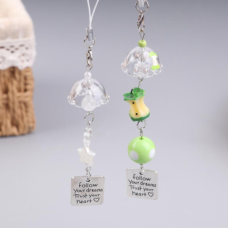 Cute Wind Chime Pendant Keyring Phone Lanyard Decorative Accessories Home Decorations Bag Camera Keychain Wind Chime Pendant