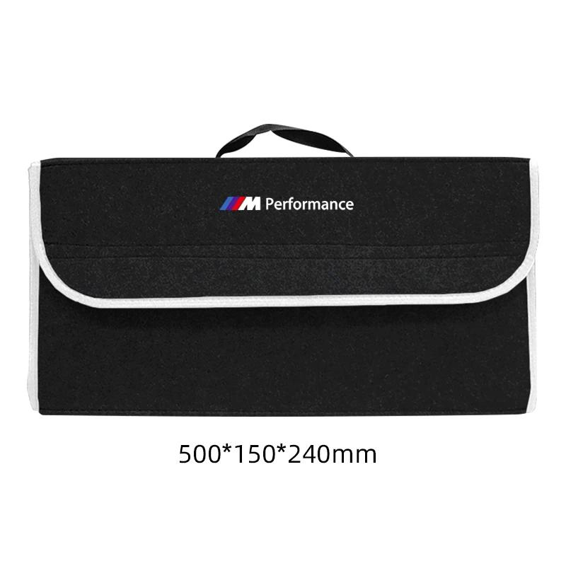 1 pièce Sac Organisateur Souple en Feutre pour Voiture Boîte de Rangement Pliable pour Coffre de Voiture Pour BMW M E46 E90 E60 F30 F10 E39 E36 F20 G30 G20 E87 E92 E91 E30