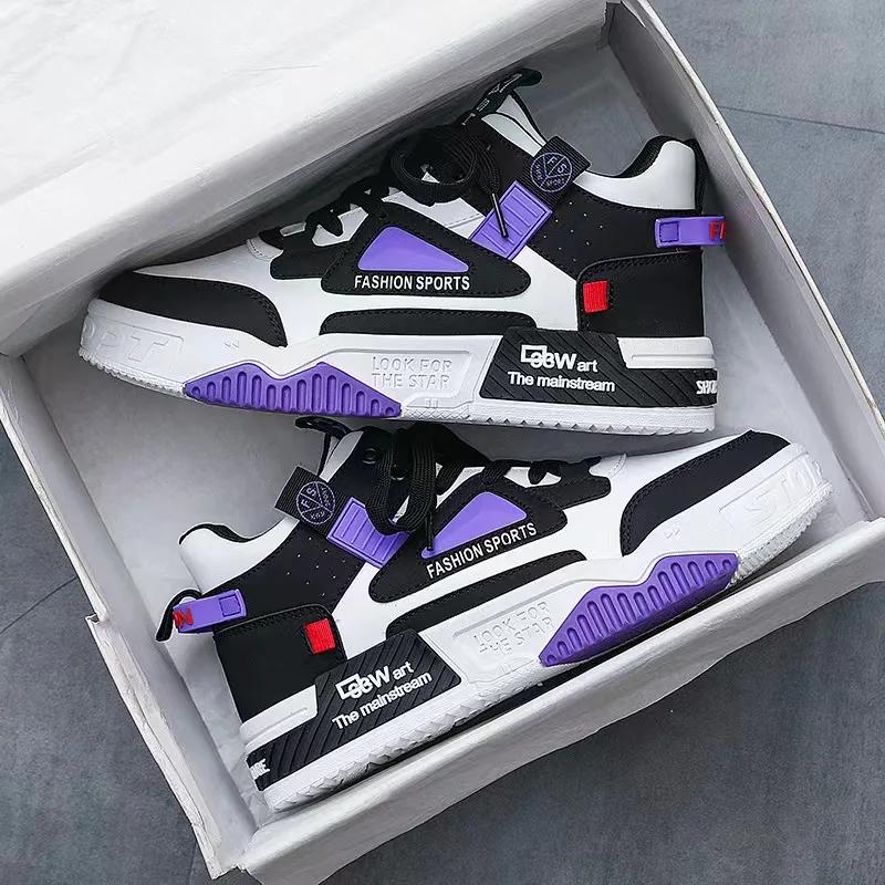 Fashion Platform Shoes Men's Shoes Outdoor Hip Hop Skate Shoes Tenis Masculino Casual Sneakers Men Lace-up Breathable Shoes