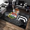 1pc Office Printed Area Carpet, Juventus Football Club Rug, Home Sofa Chair Mat For Christmas and Halloween Décor