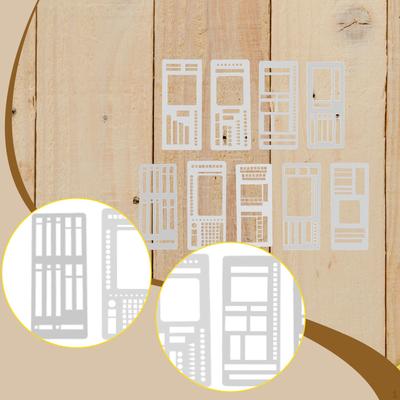 9x Journal Stencil DIY Drawing Templates Tasks Goals Ideas Crafts Planner Stencils
