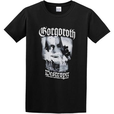WUWEICHEN Gorgoroth Destroyer Pentagram True Antichrist Band T-Shirt Graphic Tee for Mens Shirt T-Shirt Black