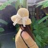 Wide Brim Straw Hat Polka Dot Sunshade Hat Fashion Sunscreen Hat  Seaside Beach