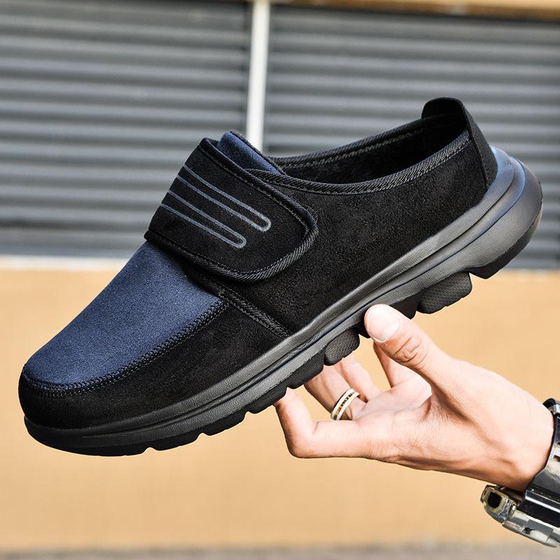 Autumn and Winter New Walking Shoes Men's Lightweight Soft-soled Non-slip Bag and Cotton Slippers Female Mother Warm Home Casual Shoes Tide