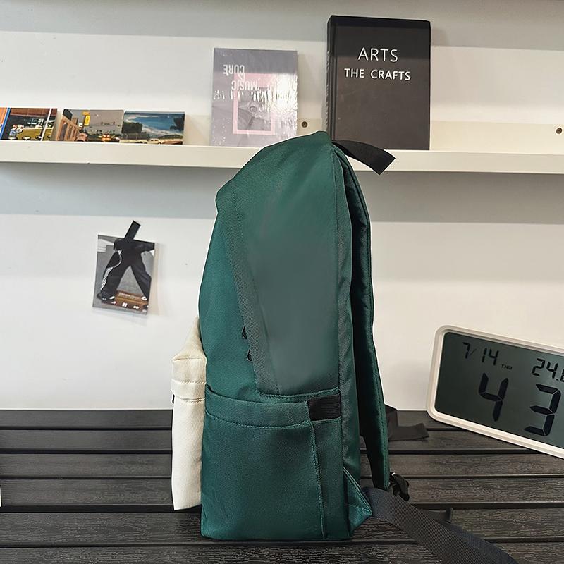 Middle School Student Schoolbag Women's Large Capacity Backpack Letter Print Men Outdoor Backpack
