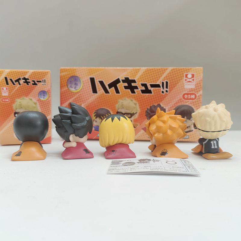 5pcs One Set Haikyuu!! Gashapon Toys Hinata Shoyo Kei Tsukishima Kozume Kenma Tetsurou Kuroo Anime Figure Model Ornaments Toys