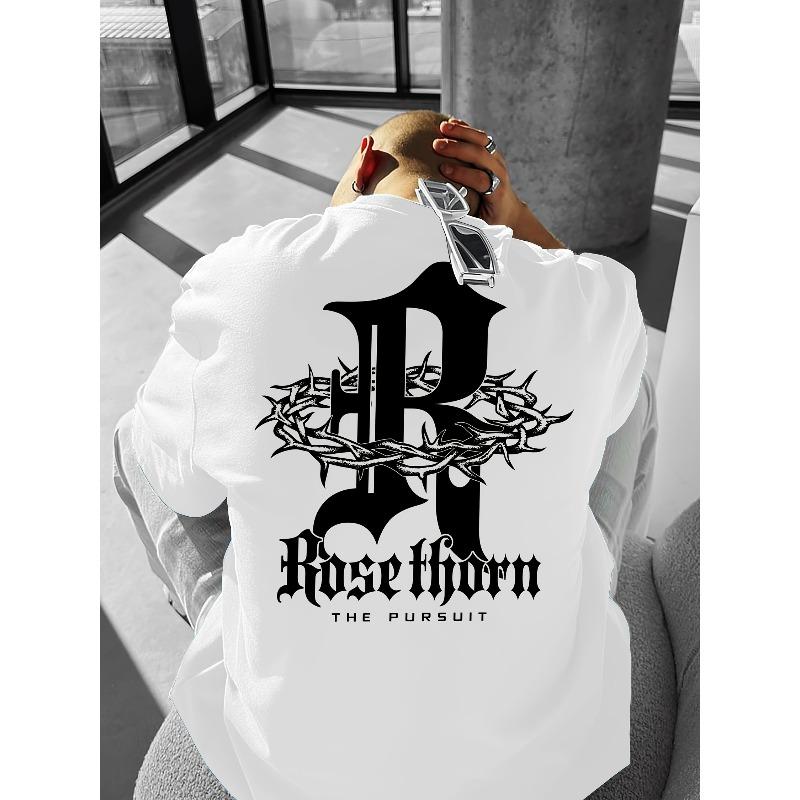 Stylish Men's Casual Tee - Soft, Breathable , Crew Neck, Short Sleeve, Comfort Fit for Spring & Summer, Perfect for Outdoor Activities