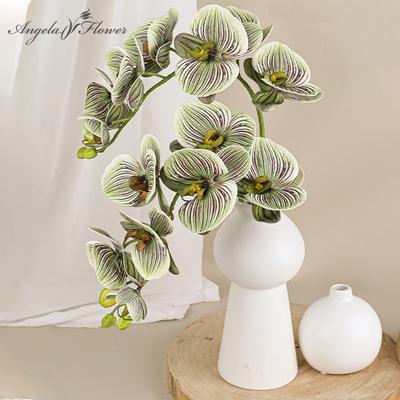 7-Köpfige Künstliche Schmetterlingsorchidee, Material für Hochzeits-Blumenarrangements, Plastik-Phalaenopsis, Tischblume für Zuhause, Weihnachtsdekoration