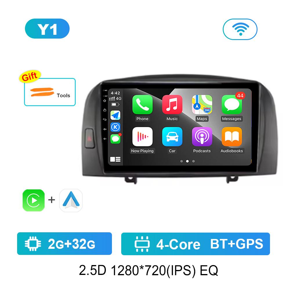 

Android OS 9 for Hyundai SONATA NF 2004 - 2008 GPS Navi Bluetooth Car Radio Video Multimedia Player WiFi Carplay 4G Auto Tools