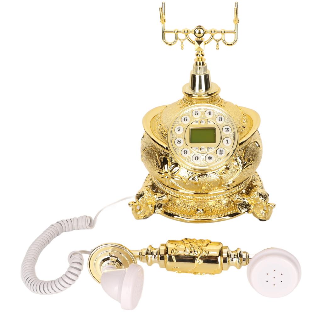 MS-8318B European Vintage Telephone Classical Wood Color LCD Caller ID Retro Telephone for Living