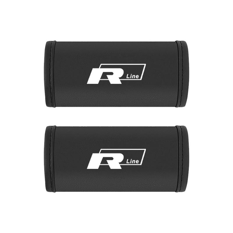2Pc Car Anti Slip Pull Glove Car Interior Leather Handle Protector Cover For Volkswagen VW Golf T5 ID3 T-ROC Atlas T-Cross Jetta Zh2