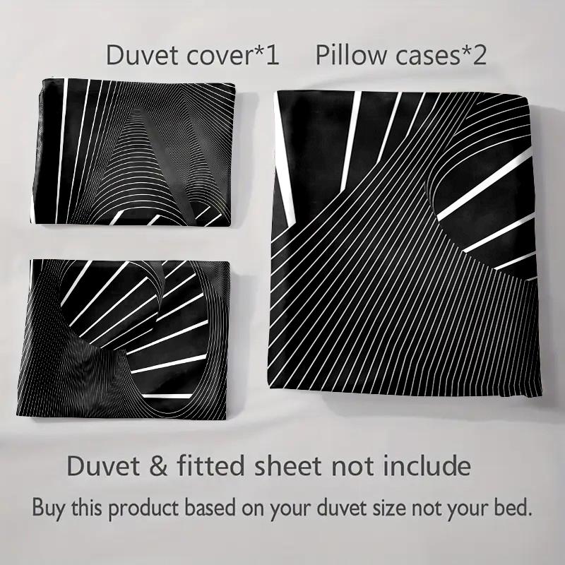 Abstract swirling lines Bedding Duvet cover sets Duvet covers Pillowcases gifts (1 * Duvet Cover 2 * Pillowcases, without duvet insert)