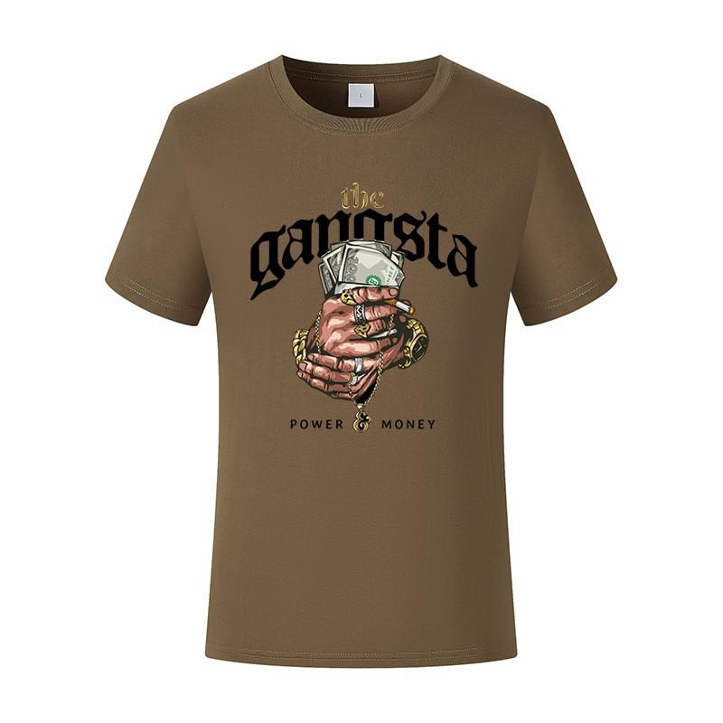 Herren bedrucktes Jugend reines Baumwoll Paar Kurzarm T-Shirt Sommer Bequem und atmungsaktiv Rundhals Kleidung
