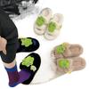 Cozy Cute Frog Plush Bottom Slippers For Women Perfect For Indoor Home Comfort