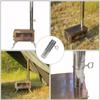 Stainless Steel Chimney Straight Pipe Wood Burning Heater Chimney Pipe Adjustable Tent Wood Stove Chimney Pipe