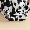 Baby Sleeveless Summer Sling Bodysuit with Bow Print