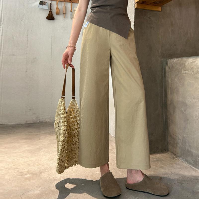 

2026 New Spring Maternity Wide-Leg Pants: Comfortable, Non-Tight Fit for Postpartum, No Belly Support Needed - Spring/Summer Style 2XL хаки