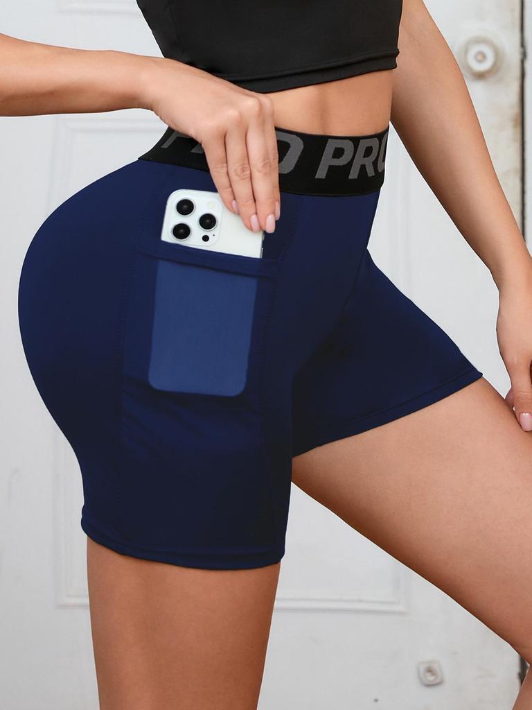 Women's Quick-Dry Fitness Shorts with Pocket - Running, Training & Yoga