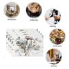 Bohemian Floral Placemats Delicate Daisy Rose Design Elegant Aesthetic Washable Table Mats for Dining Kitchen Tea Party Decor