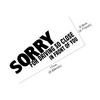 Sorry voor te dichtbij rijden Sticker Auto Vrachtwagen Voorruit Raam Grappige Vinyl Stickers Voorruit Motorfiets Carrosserie Decoratie Accessoires