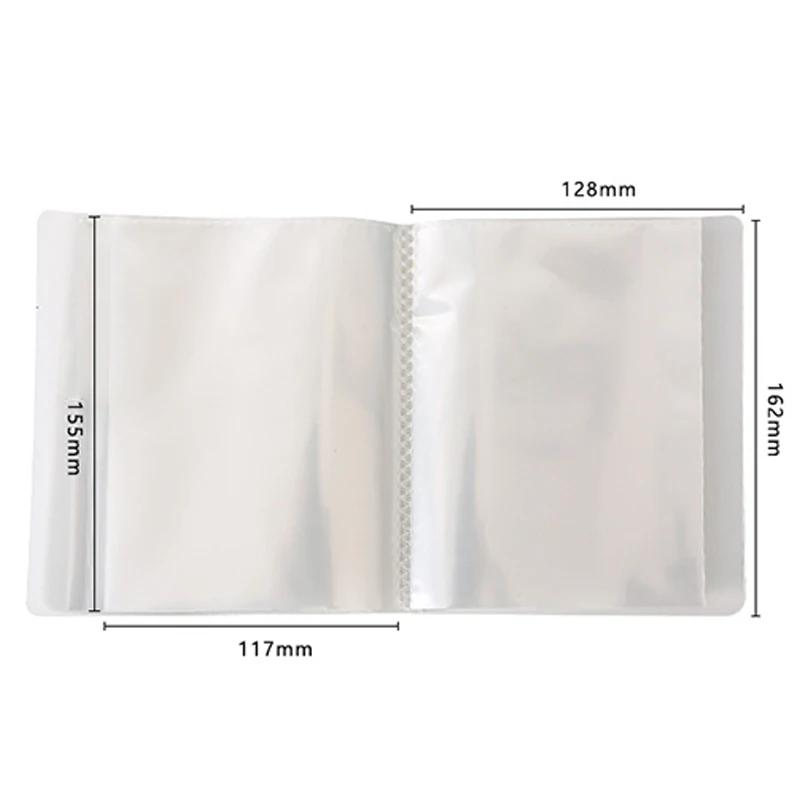 

40 листов А6 фотоальбом буклет для хранения простой большой вместимости водонепроницаемый книга для хранения фото открыток высококачественный ПП материал