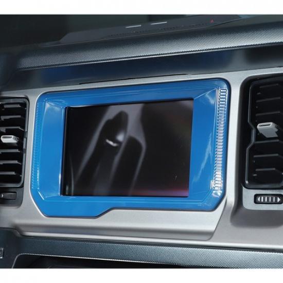 Light Blue Central Console GPS Navigation Panel Frame Trim Cover For Bronco 21+