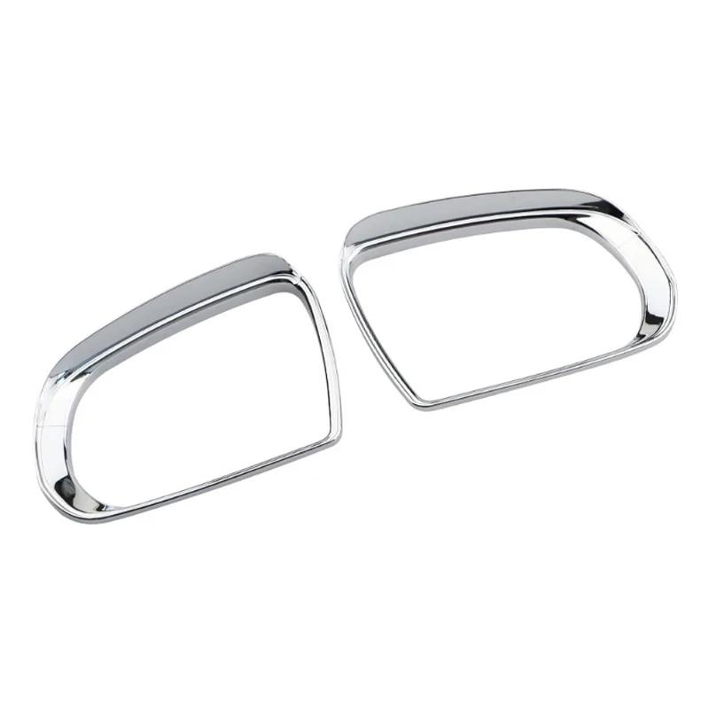 ABS Chrome Car Rearview Mirror Cover Rear View Mirror Trim Sticker for Jeep Compass 2016- 2018 for Jeep Renegade Stickers