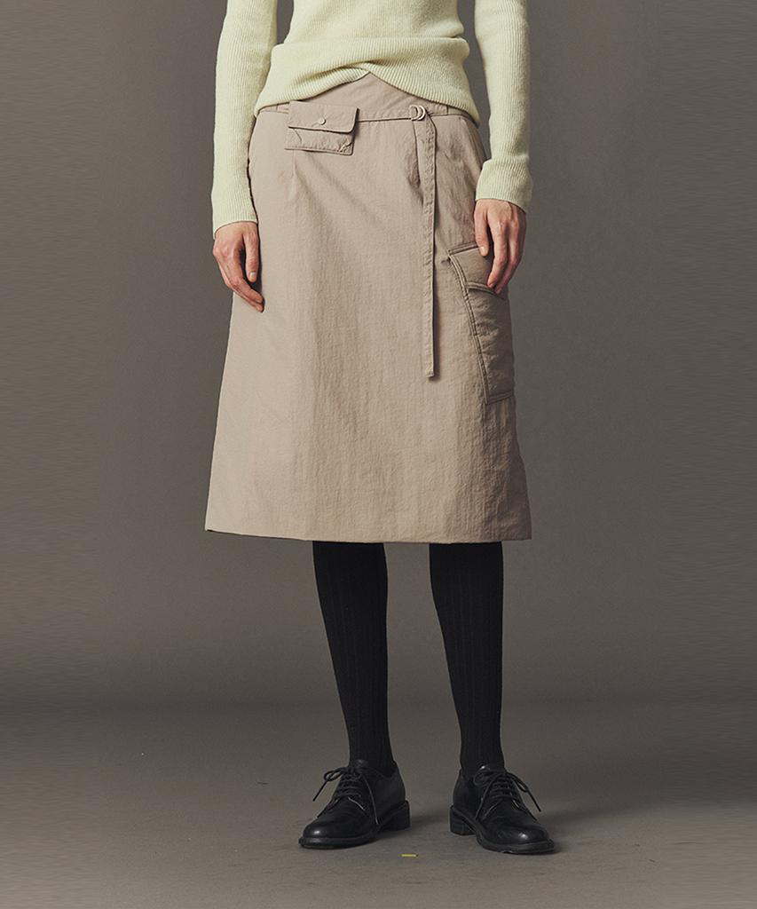 Awi Soft Puffer Skirt_P Beige